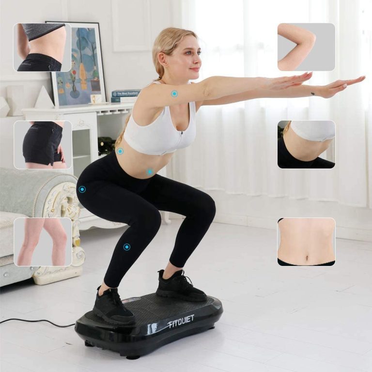 fitquiet-vibration-plate-exercise-machine-with-loop-resistance-bands